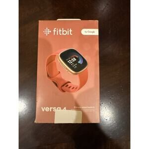 Fitbit Versa 4 Smart Watch, GPS - Pink Sand / Copper Rose